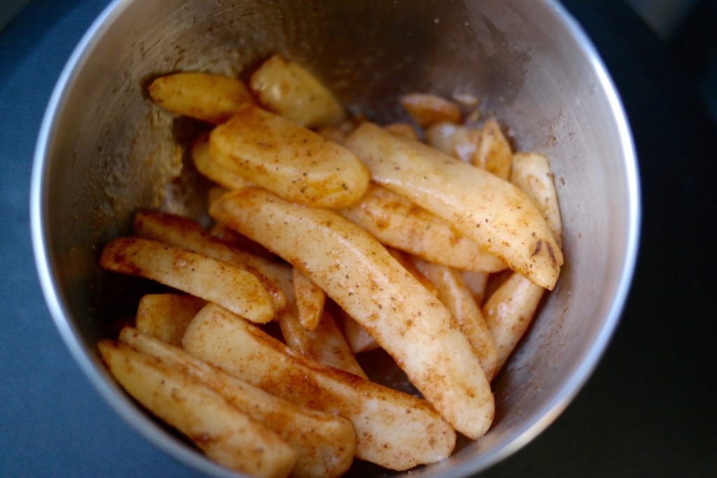 coated crab fries