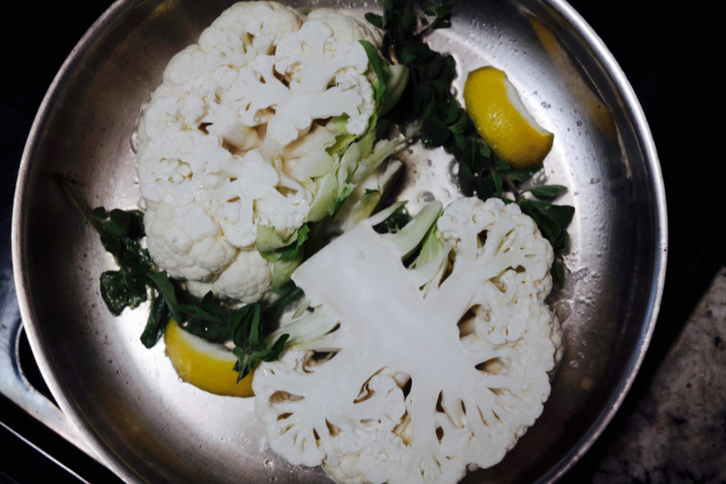 cauliflower in pan_1350x900